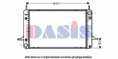 AKS DASIS 092290n -  Радиатор, охлаждение двигателя